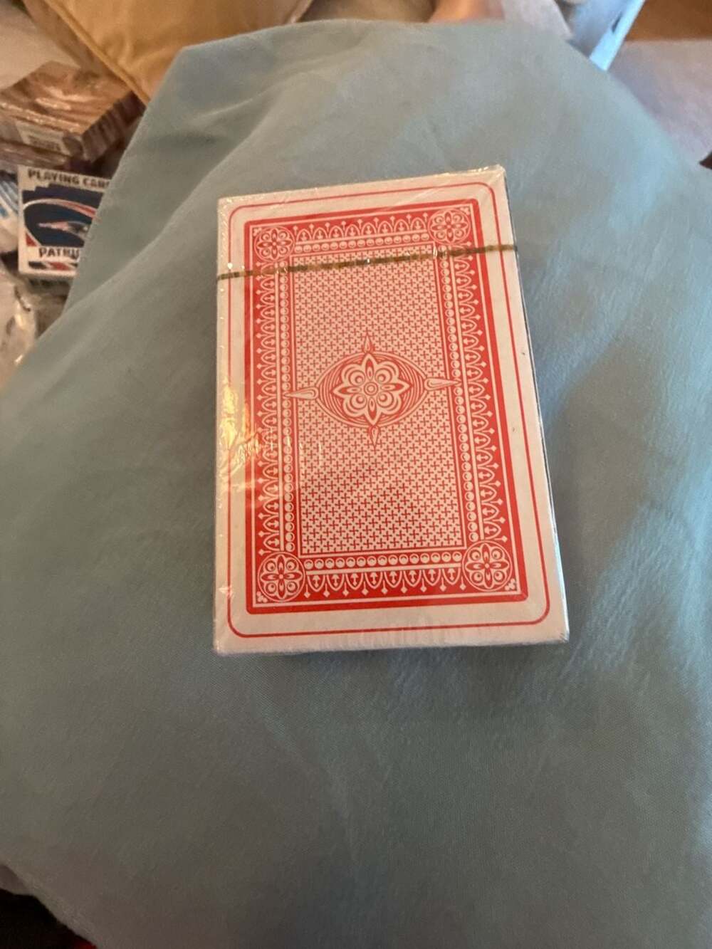 No. 555 Plastic Coated Playing Cards Red Deck Sealed